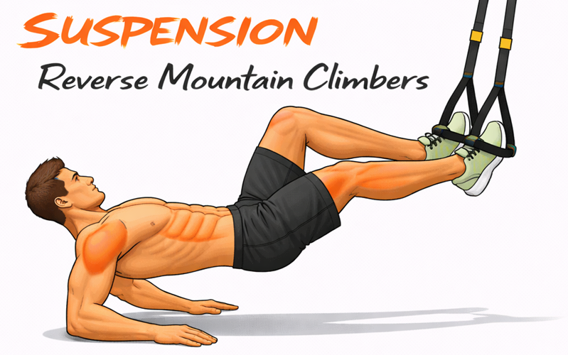 Suspension Reverse Mountain Climbers illustration