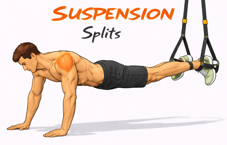 Suspension Splits illustration