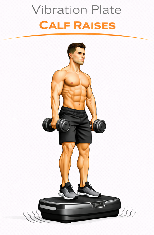 Vibration Plate Calf Raises illustration