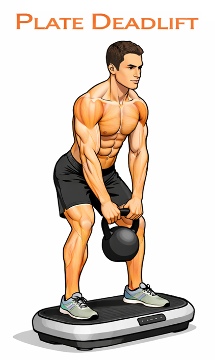 Vibration Plate Deadlift illustration