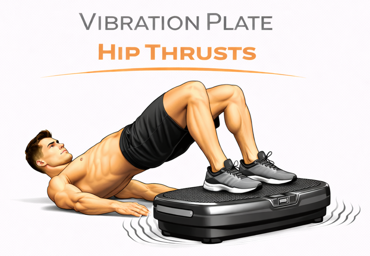 Vibration Plate Hip Thrusters illustration