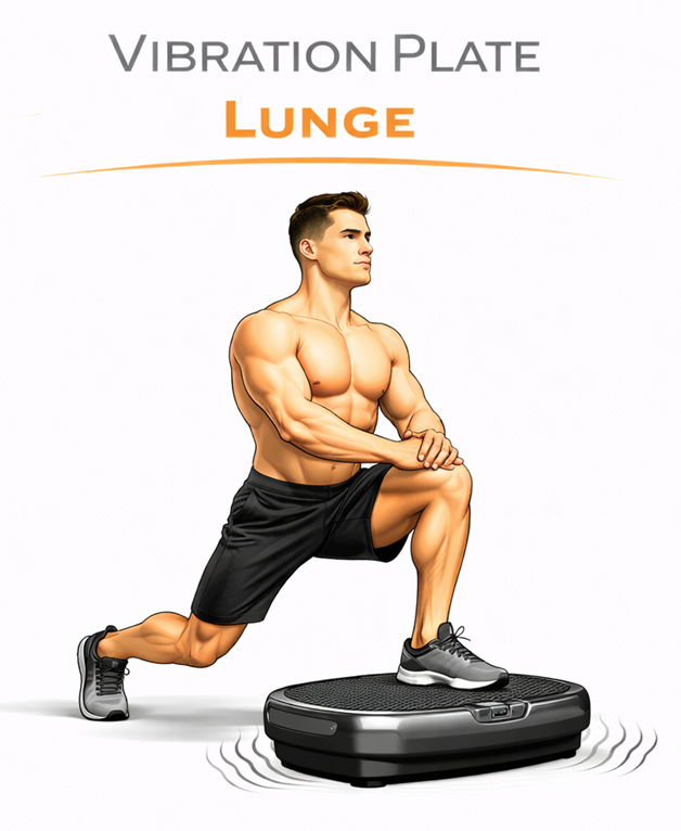 Vibration Plate Lunge illustration